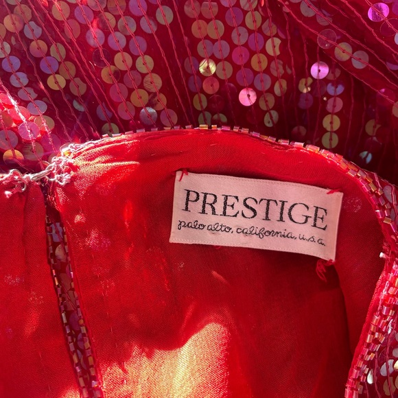 Red Vintage Sequin Blouse - Picture 9 of 10